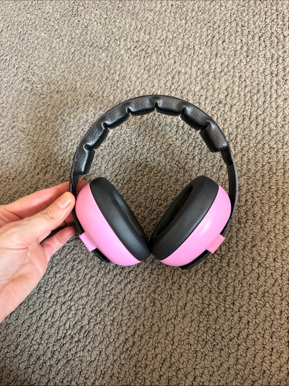 BaBy BanZ Pink and Black Over-Ear Hearing Protectors